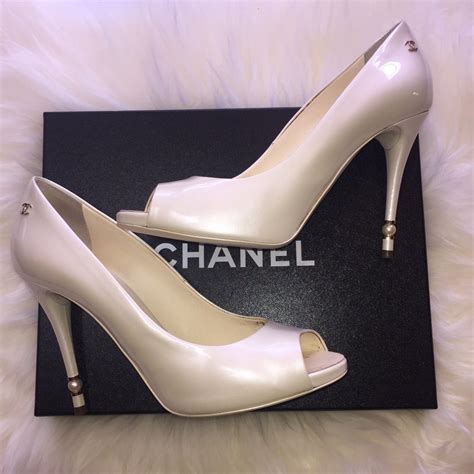 chanel floral shoes|Chanel women's high heel shoes.